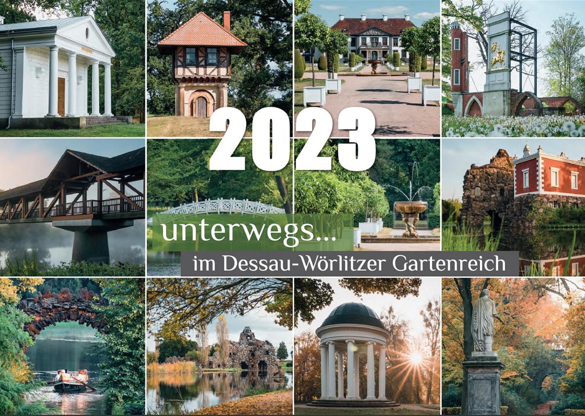 Kalender A5 - unterwegs im Dessau-Wörlitzer Gartenreich - 2023
