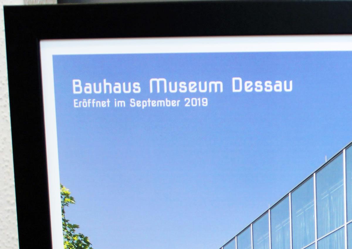 Plakat - Bauhaus Museum Dessau - ohne Rahmen